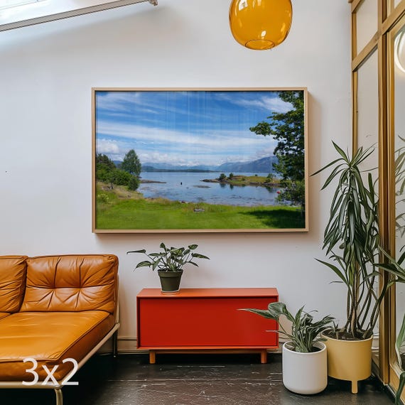 Norway Fjord – Summer Mountain Landscape Digital Wall Art, Scenic Travel Photography Print, Nordic Nature Decor Download