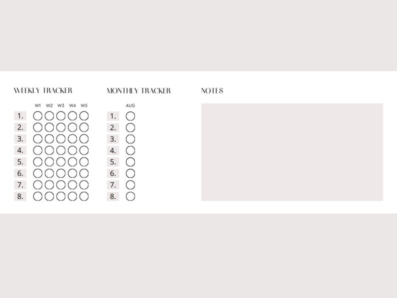 Habit Tracker 2024, Daily Tracker 2024, Monthly Tracker, Weekly Tracker