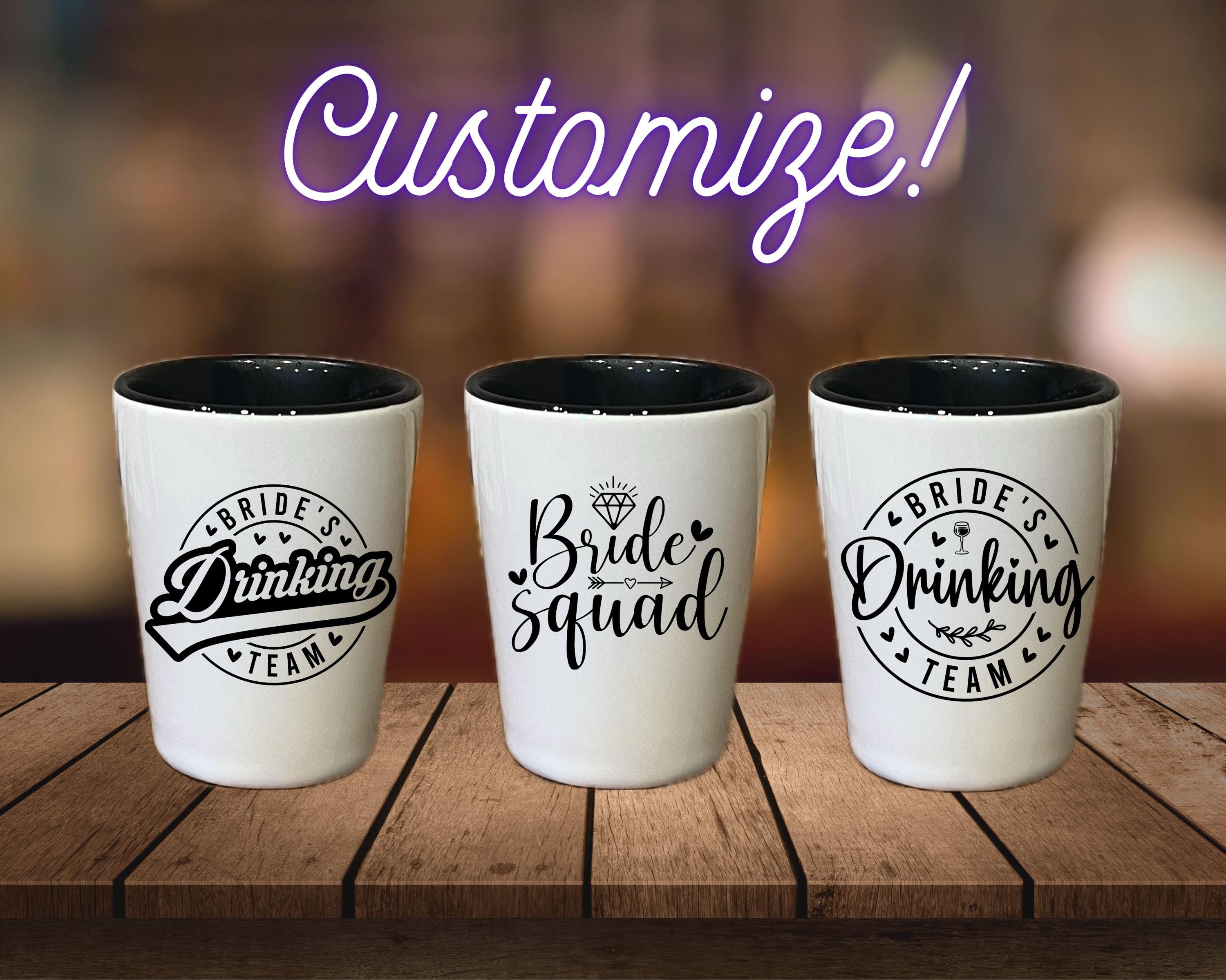 Personalized Bride Shot Glass