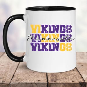 Minnesota Vikings Coffee Mug | Coffee Lover Gift for Him or Her| 11oz or 15oz | Kitchen Decor | Housewarming | Skol | Football Fan Souvenir