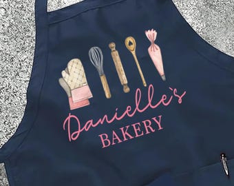 Custom Baking Apron: Personalized Bakery, Cooking Apron Gift
