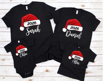 Matching Family Christmas Shirts, Personalized Name Christmas Family Shirt, Matching Xmas Tees, Family Christmas Shirt, Custom Christmas Tee