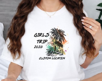 Custom Girls Trip Shirt: Friends Vacation Tee