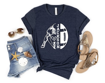 Customized Football Shirt, Your Name on Shirt, Personalized Football Tees,Football Shirt, Game Day Shirt,Football Mom Shirts, Name-Number