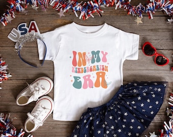Kindergarten Shirt, In My Kindergarten Grade Era Shirt, Gifts for Back to School, First Day of School, Back To School Shirt, Kindergarten
