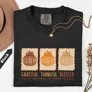 Comfort Colors Shirt Fall Shirt, Fall For Jesus Shirt, Comfort Colors Autumn Shirt, Thankful Shirt, Christian apparel, Jesus fall shirt zdjęcie 6