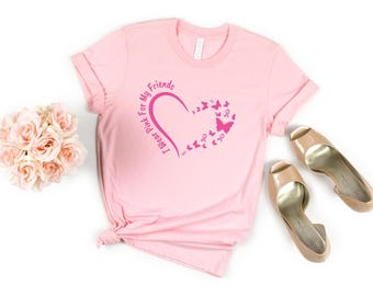 I Wear Pink For My Shirt, Custom Breast Cancer T-shirt, Breast Cancer Awareness Shirt, Cancer Support Squad Shirts, Personalized I wear pink