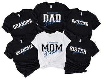 Senior Mom Senior Dad of a Graduation Shirt, Class of 2026 Family Graduation Tee