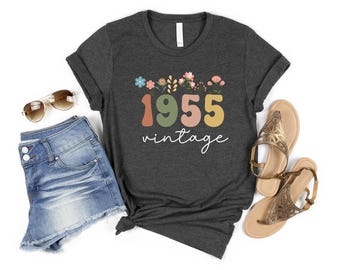 Vintage 1956 Shirt, 70th Birthday Shirt, 70th Birthday Gift For Women,  Birthday Shirt, 70th Birthday Friend, 70th Birthday Woman, BIrthday