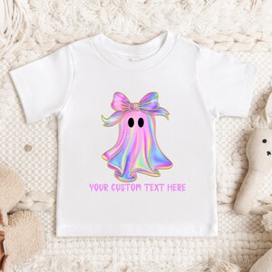 Halloween Girls Ghost Shirt, Cute Toddler Halloween Shirt, Halloween Outfit for Baby Girls, Halloween Little Girl Shirts, Halloween Princess