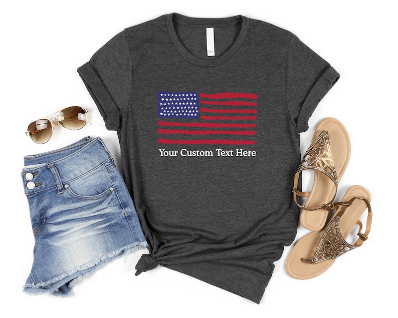Custom American Flag Shirt, July 4th Freedom Shirt, 4th of July Shirt, Independence Shirt, Proud American Gift, Memorial Day, Freedom Shirt image 6