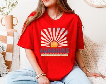 Retro Sunshine Shirt, Sunshine Shirt, Camping Shirt, Travel Shirt, Camping Shirt, Hiking Shirt, Travel Shirt, Summer Shirt, Sunshine  Tshirt