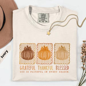 Comfort Colors Shirt Fall Shirt, Fall For Jesus Shirt, Comfort Colors Autumn Shirt, Thankful Shirt, Christian apparel, Jesus fall shirt zdjęcie 1