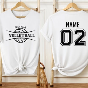 Custom Volleyball Sports Team Shirt with Your Text and Number, Custom Volleyball Shirt With Team Name, Personalized Volleyball Team Shirt