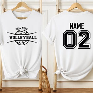Custom Volleyball Sports Team Shirt with Your Text and Number, Custom Volleyball Shirt With Team Name, Personalized Volleyball Team Shirt