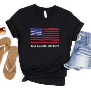 Custom American Flag Shirt, July 4th Freedom Shirt, 4th of July Shirt, Independence Shirt, Proud American Gift, Memorial Day, Freedom Shirt image 5