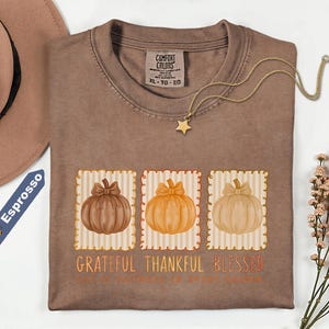 Comfort Colors Shirt Fall Shirt, Fall For Jesus Shirt, Comfort Colors Autumn Shirt, Thankful Shirt, Christian apparel, Jesus fall shirt zdjęcie 2