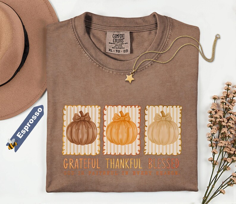 Comfort Colors Shirt Fall Shirt, Fall For Jesus Shirt, Comfort Colors Autumn Shirt, Thankful Shirt, Christian apparel, Jesus fall shirt zdjęcie 2