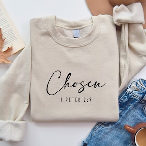 Chosen 1 Peter 2:9 Sweatshirt, Chosen Hoodie, Christian Hoodies For Women, Christian Apparel, Christian, Religious Sweater, Faith Sweatshirt