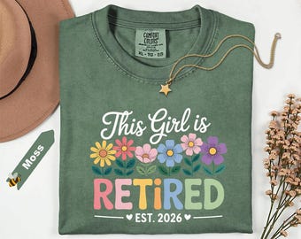Comfort Colors 2026 Retirement Shirt, Retirement Gift for Her, Cute Shirt for Retiring Women, Coworker Retiring Gift