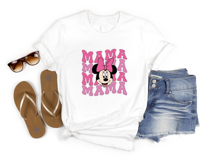 Mama Mouse Shirt, Mothers Day Shirt, Gift For Mom, Disney Mama Sweatshirt, Mama Shirt, Minnie Shirt, Mama Gift, Minnie Mouse Shirt image 2