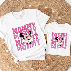 Disney Shirt Matching Mama Mini Shirt,Disney Mom Daughter Trip shirt,Disney Mama Shirt,Minnie Disney Mom Shirt,Personalized Minnie mouse Tee