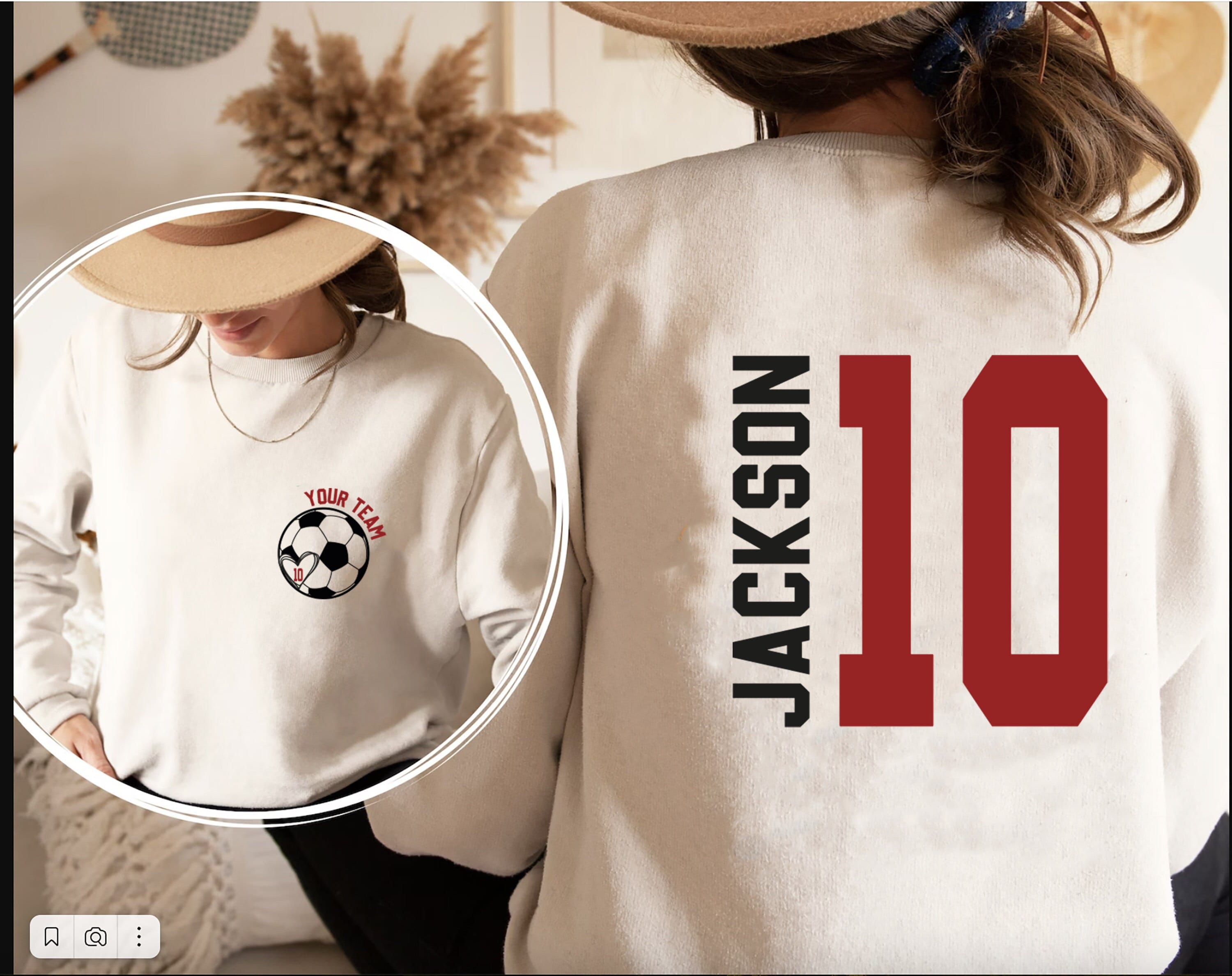 Custom Soccer Shirt, Personalized Soccer Mom Shirt, Game Day Soccer Shirt, Name and Number Soccer Sweatshirt, Custom Soccer Ball Shirt