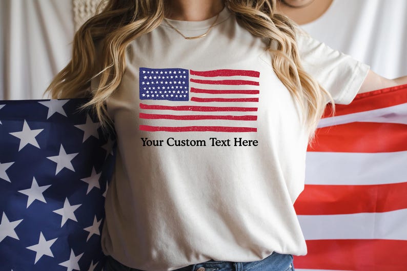 Custom American Flag Shirt, July 4th Freedom Shirt, 4th of July Shirt, Independence Shirt, Proud American Gift, Memorial Day, Freedom Shirt image 3