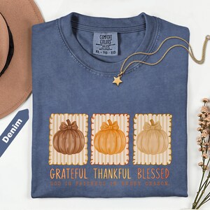 Comfort Colors Shirt Fall Shirt, Fall For Jesus Shirt, Comfort Colors Autumn Shirt, Thankful Shirt, Christian apparel, Jesus fall shirt zdjęcie 7