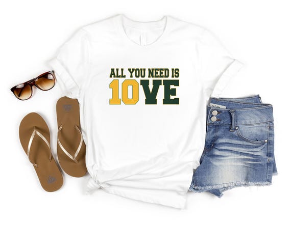All You Need is Love Packers Shirt, Unisex Shirt, Gift For Her, All You Need Is Jordan Love Football Shirt, Football Lover Shirt