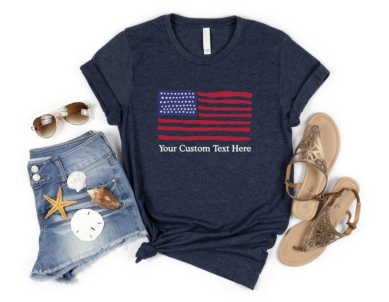 Custom American Flag Shirt, July 4th Freedom Shirt, 4th of July Shirt, Independence Shirt, Proud American Gift, Memorial Day, Freedom Shirt image 4