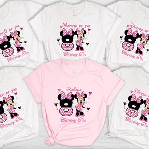 Disney Birthday Girl Shirts, Minnie Birthday Shirt, Custom Minnie Mouse Family Matching Shirt, Disney 8 rd Birthday, 8rd Birthday Shirt