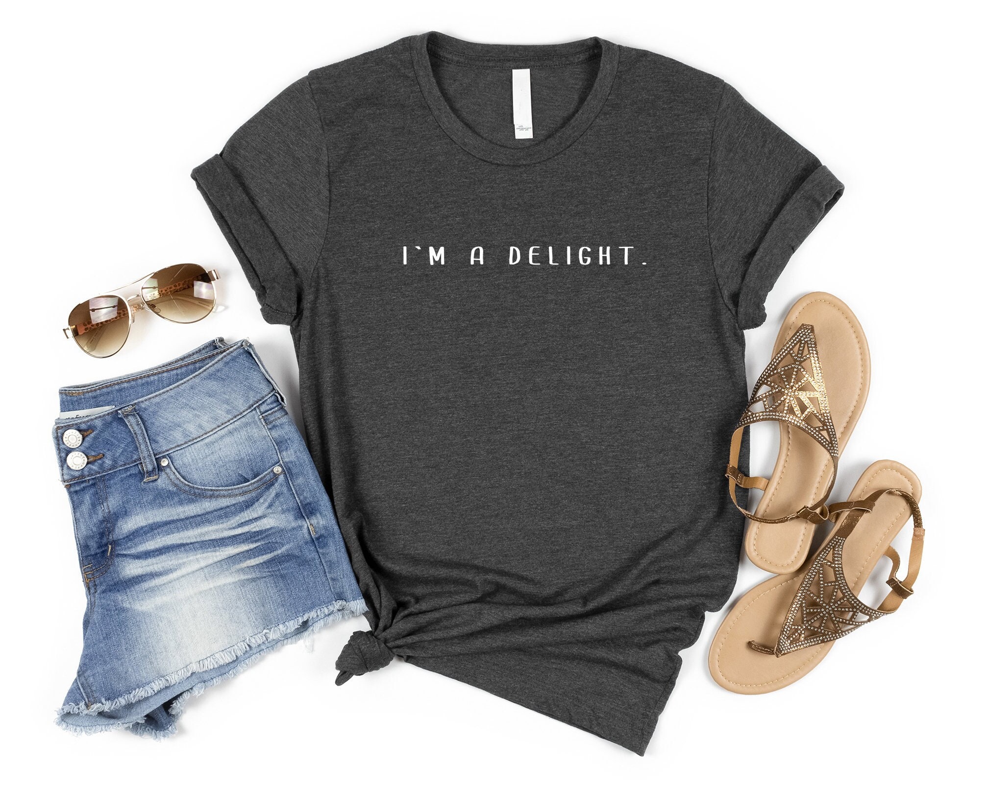 Comfort Colors I'm A Delight Shirt, Funny Sarcastic Shirt, Funny Quotes Shirt, Funny Adult Shirt, Humorous T Shirt, Funny Women, Dry Humor