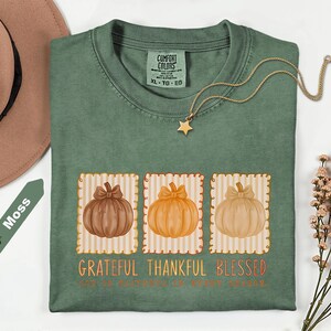 Comfort Colors Shirt Fall Shirt, Fall For Jesus Shirt, Comfort Colors Autumn Shirt, Thankful Shirt, Christian apparel, Jesus fall shirt zdjęcie 4