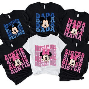 Disney Birthday Girl Shirts, Disney Trip Family Matching Shirts, Minnie Birthday Shirt, Custom Minnie Mouse Shirt, Custom Birthday Shirt