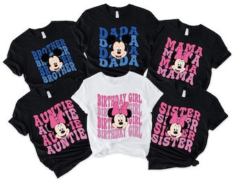 Disney Birthday Girl Shirts, Disney Trip Family Matching Shirts, Minnie Birthday Shirt, Custom Minnie Mouse Shirt, Custom Birthday Shirt