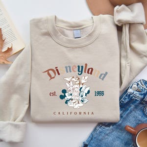 Disneyworld Sweatshirt, California Disneyland Sweatshirt,Disneyworld Trip Hoodie, Mickey and Friends Shirt, Disneyworld est 1955 Sweatshirt