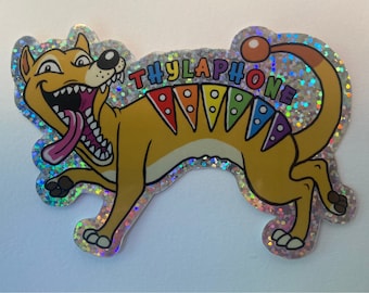 Thylaphone Glitter Vinyl Sticker