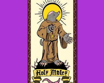 Holey Moley sticker