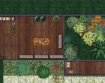 Town Apothecary Shop (A) Battle Map for TTRPG/VTT, (1 Floor).