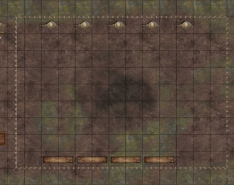 Keep Training Grounds (A) Battle Map for TTRPG/VTT, (1 Floor).