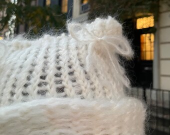 小物 ANDWANG Fluffy cat knit hat 帽子 andwang fluffy cat knit hat Fluffy cat knit hat