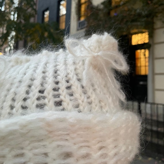 最終値下げandwang Fluffy cat knit hat Fluffy cat knit hat