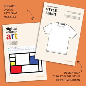 Piet Mondrian Art Project for Kids – Digital Download | Color Theory ...