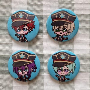 Alkaloid Unit Enstars Ensemble Stars Chibi Button Badges