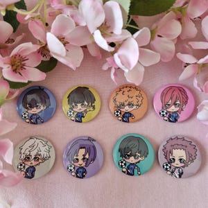 Blue Lock Chibi Button Badges