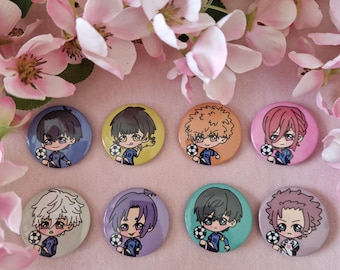 Blue Lock Chibi Button Badges