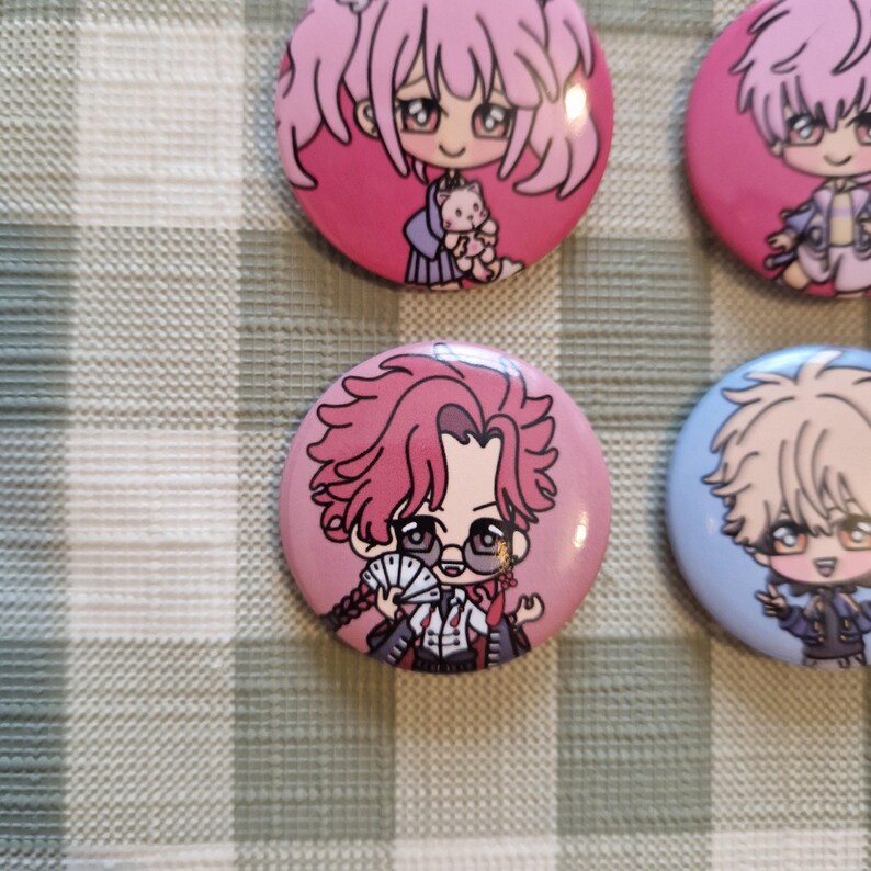 Link Click Chibi Button Badges - Etsy