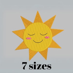 Machine Embroidery File – Sun Design | Digital Download