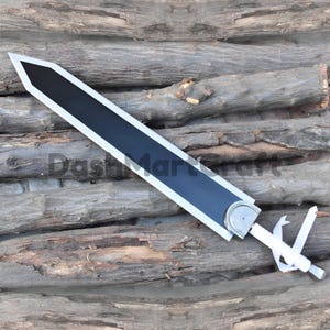 Berserk Guts Dragon Slayer Sword Replica - Black Edition | Anime Cosplay Prop | Unique Gift for Berserk Fans